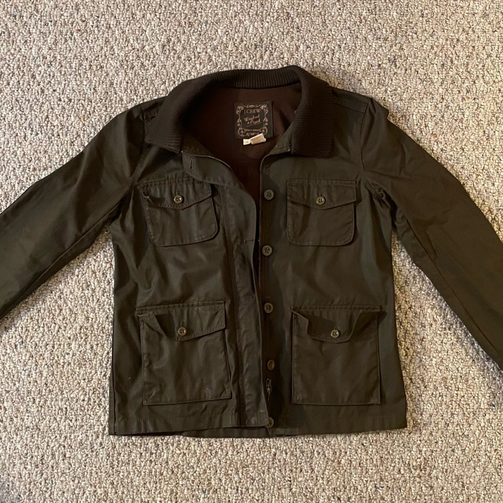 J CREW WAXED COTTON JACKET